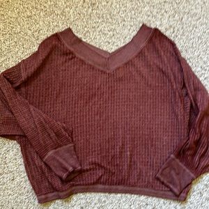 Chestnut brown oversized shirt